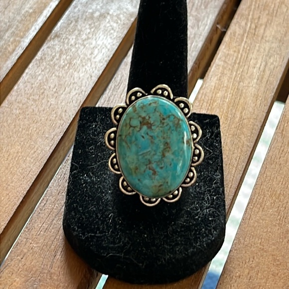 Jewelry - Tibetan Turquoise 925 Ring, New